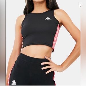 NWT KAPPA 222 BANDA ARMENIS - SIDE LOGO - IN BLACK, PINK & WHITE